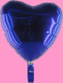 Herzballon  Lila (heliumgefüllt) (FHGE08g)
