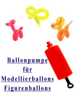 Spezielle Flach-Ballonpumpe für Figurenluftballons und Ballons zum Modellieren