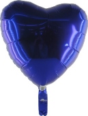 Herzballon Blau (heliumgefüllt) (FHGE3)