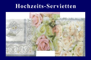 Hochzeitsdeko-Servietten - Hochzeitsdeko-Servietten