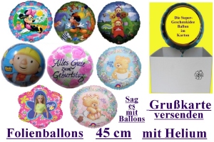 Folienballons 45cm/ Motive - Folienballons 45cm/ Motive