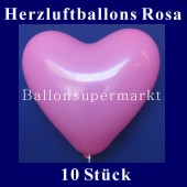 Herzluftballons Rosa