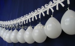 Luftballons Hochzeit, Hochzeitsgirlanden-Dekoration mit ovalen Luftballons
