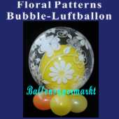 Floral Patterns, Bubble Luftballon (mit Helium) (FHGE-KAE 16874-22)