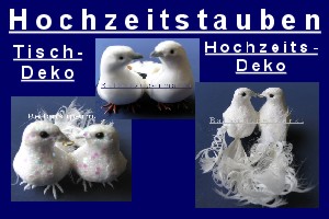 Hochzeitstauben Hochzeitsdeko - Hochzeitstauben Hochzeitsdeko